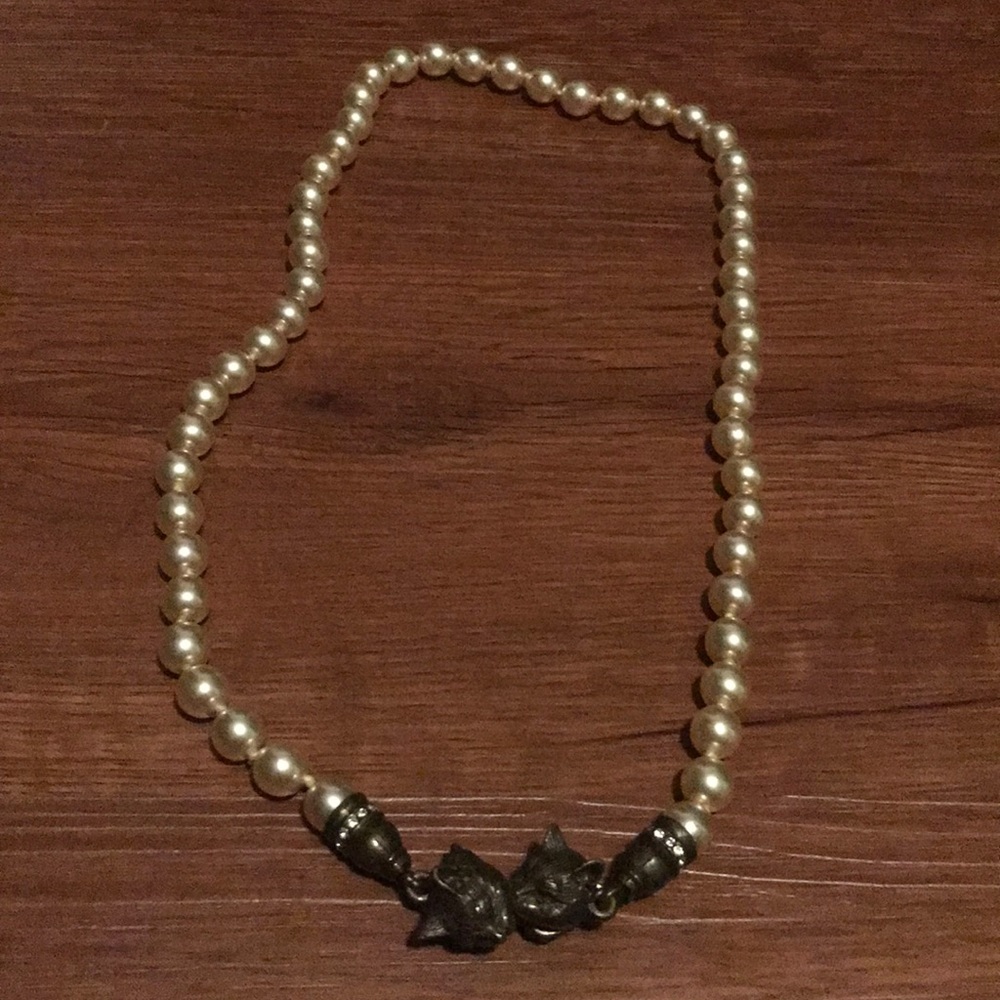 Vintage Kitty Clasp Necklace